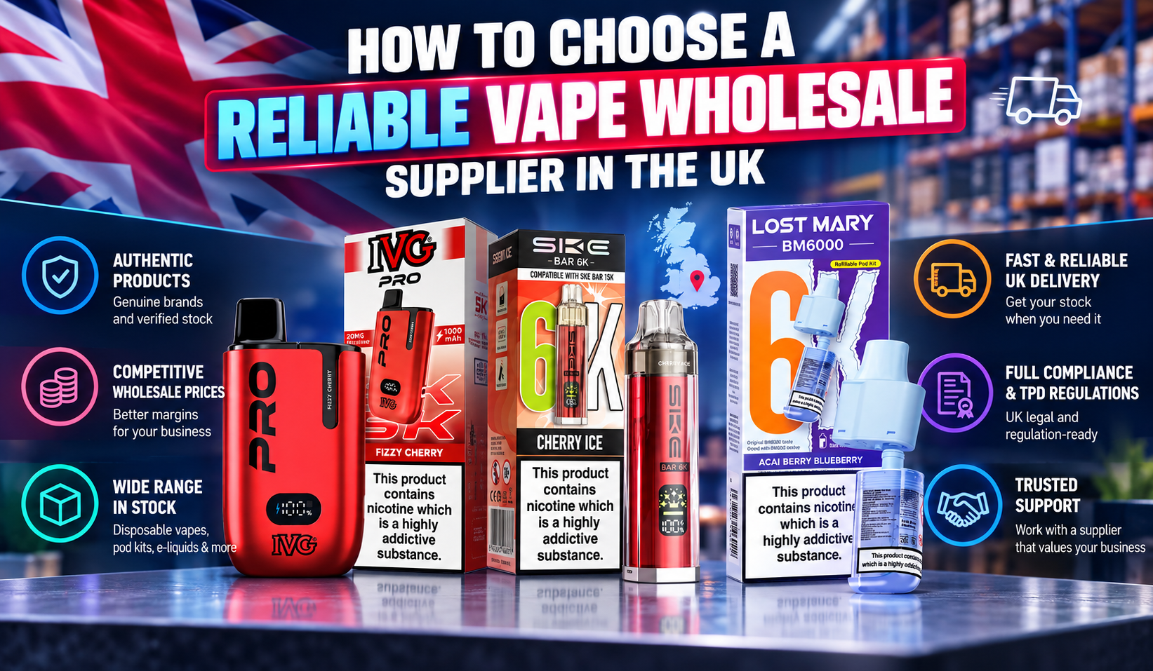 How to Choose a Reliable Vape Wholesale Supplier in the UK