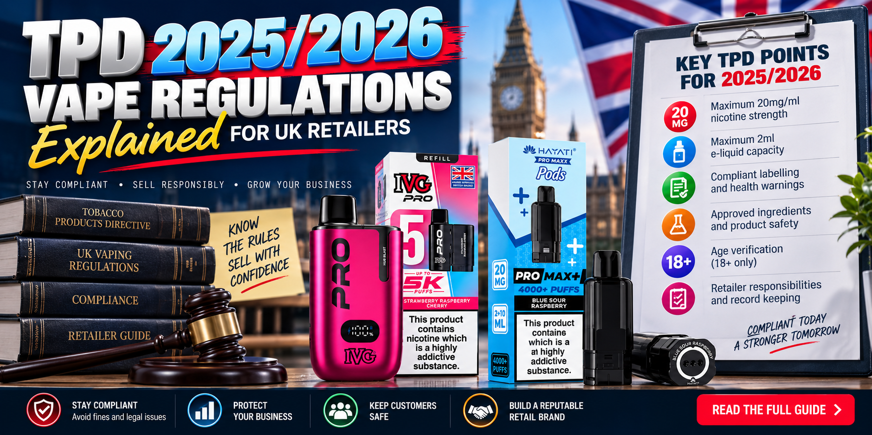 TPD 2025/2026 Vape Regulations Explained for UK Retailers