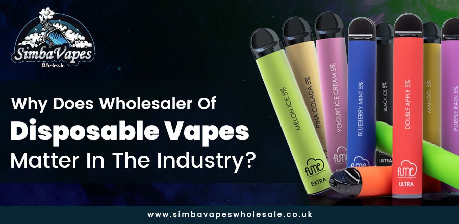 Why Does Wholesaler Of Disposable Vapes Matter In The Industry?