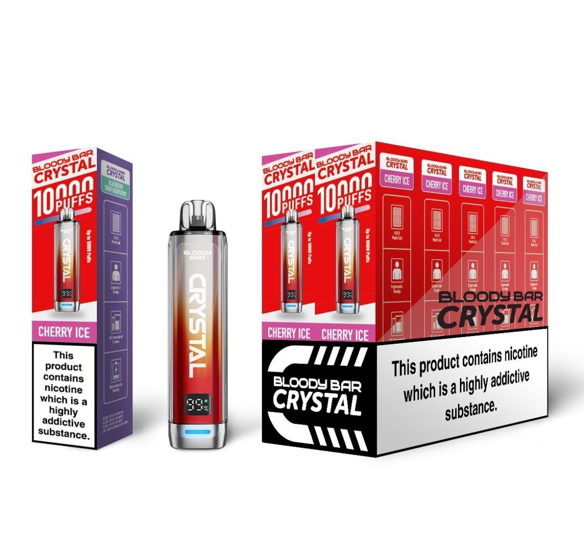 Bloody Bar Crystal 10K Prefilled Vapes | 10-Pack Vape Kits Bloody Bar Crystal 10K Prefilled Vapes | 10-Pack Vape Kits