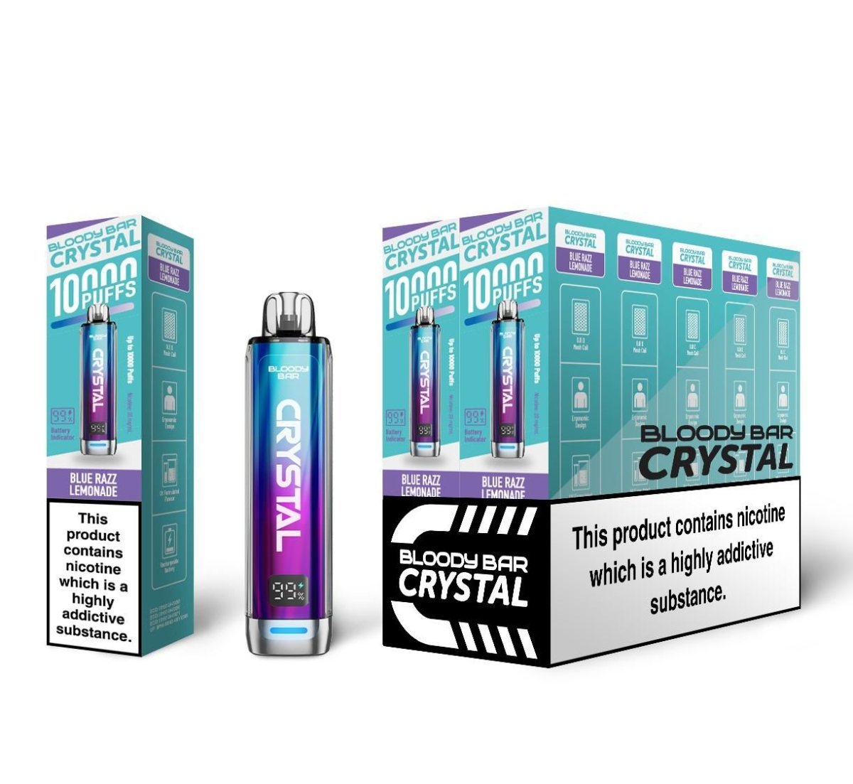 Bloody Bar Crystal 10K Prefilled Vapes | 10-Pack Vape Kits Bloody Bar Crystal 10K Prefilled Vapes | 10-Pack Vape Kits