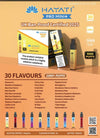 Hayati Pro mini+ 1000 Puffs Vape Pod Kit - 20mg Pack of 10 - Wholesale Price !