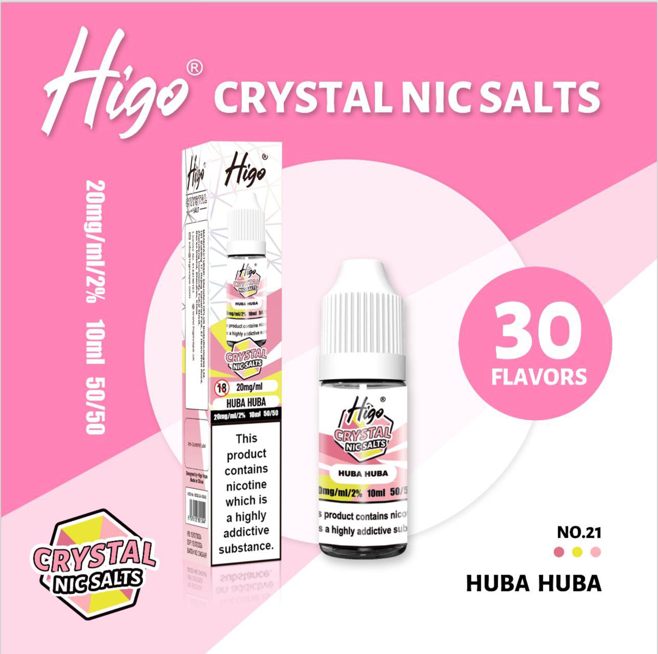 Higo Crystal Nic Salt 10ml E-Liquid Box of 10 - #Simbavapeswholesale# Higo Crystal Nic Salt 10ml E-Liquid Box of 10 - #Simbavapeswholesale#