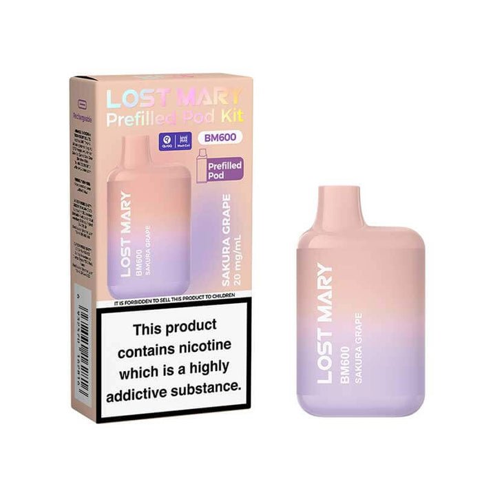 Lost Mary BM600 Prefilled Pod Kit | Compact Prefilled Vape Lost Mary BM600 Prefilled Pod Kit | Compact Prefilled Vape