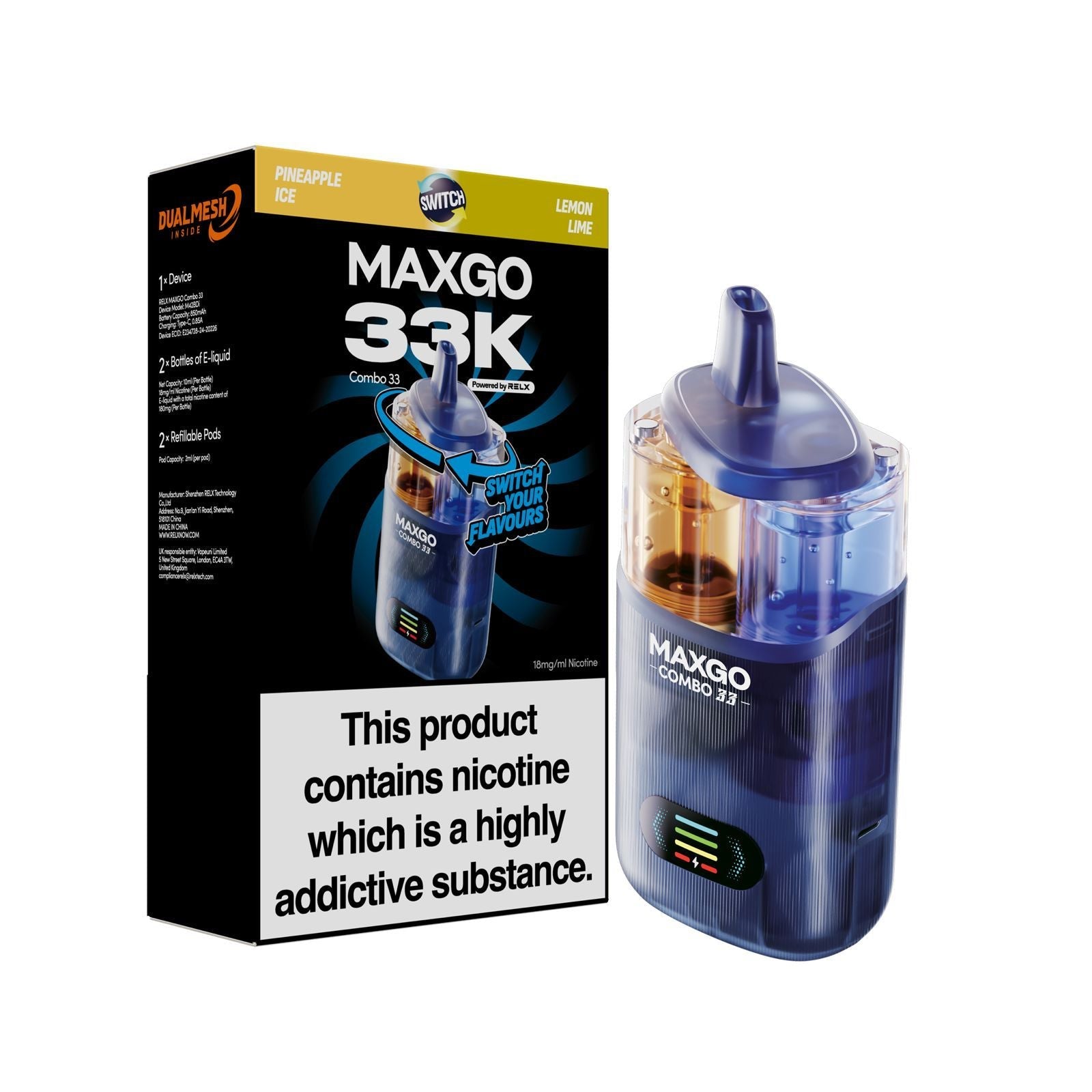 MaxGo 33K Prefilled Vape Kits | 5-Pack Rechargeable Vapes MaxGo 33K Prefilled Vape Kits | 5-Pack Rechargeable Vapes