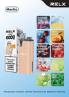 Relx Max Go 6000 Disposable Vape Box of 5 - #Simbavapeswholesale#